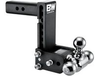 B&W  Tow & Stow Adjustable Tri-Ball Mount - 2" Receiver - 1 7/8", 2", 2 5/16" Ball - 7" Drop  • TS10049B