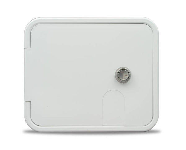 Thetford Medium 30/50 Amp Electric Cable Hatch, Key Lock, Polar White  • 94335