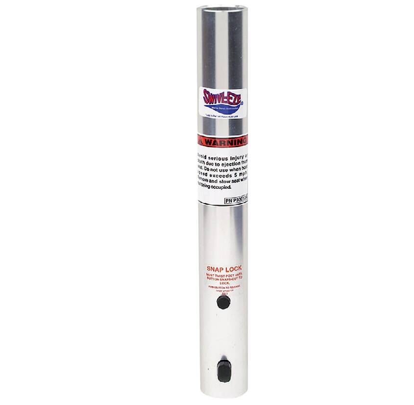 Attwood 13" H x 1-3/4" D Clear Anodized Aluminum Fixed Post  • 29130