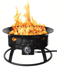 Flame King Outdoor Portable Propane Gas 19" Fire Pit Bowl with Self Igniter, Cover, and Carry Straps  • FKG6501D