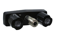 Valterra D&W, Spray-Away 4" Hot/cold Replacement Valve w/ Quick Connect, 1-1/2" Shank, Black With Acrylic Knob Handles  • PF213791