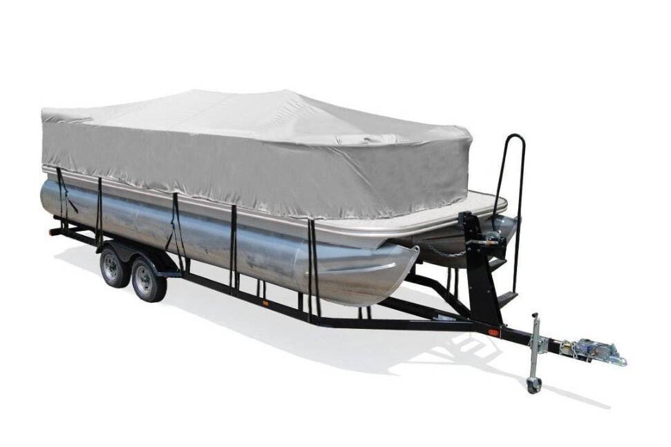 Taylor Made BoatGuard Trailerable Pontoon Playpen Boat Cover (18' - 20' Center-Line x 102" Beam Width)  • 70210