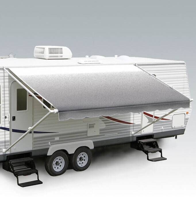 Carefree RV Awning Vinyl Fabric 19'-2" - Silver Shale Fade With White Weatherguard  • JU206D00