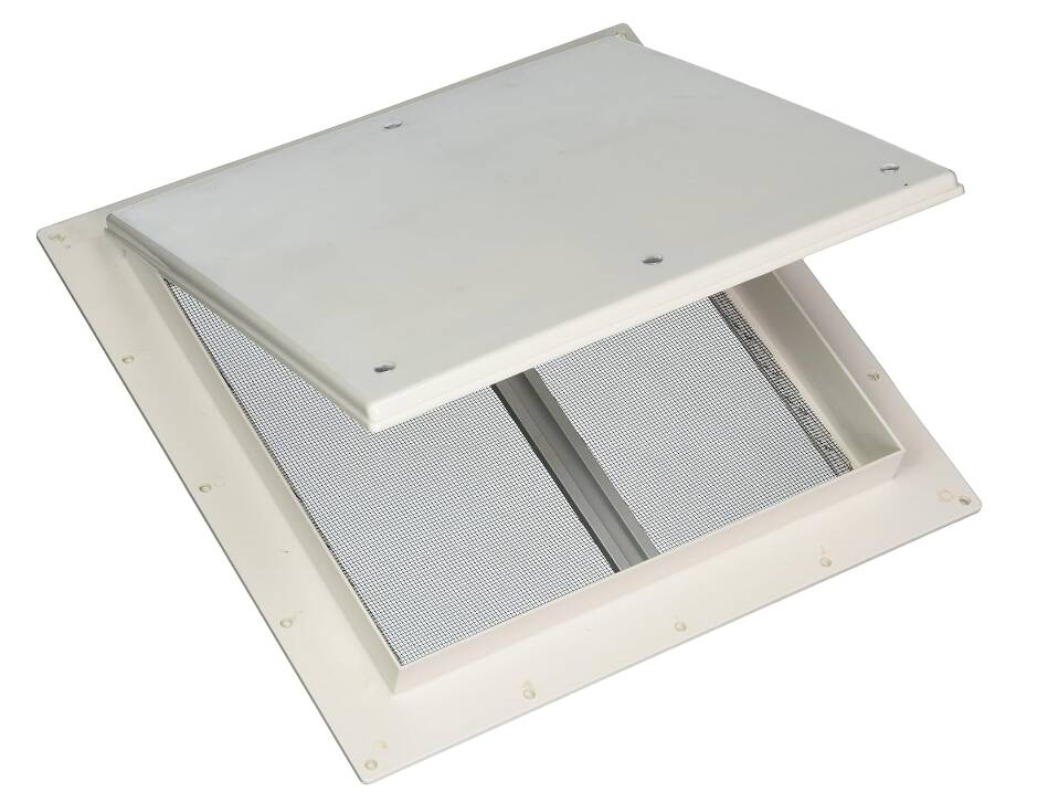 Heng's Mini 9" x 9" Roof Vent with White Manual Lid  • 18511-C1G