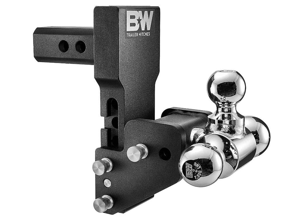 B&W MultiPro Tow & Stow Adjustable Tri-Ball Mount - 2" Receiver - 1 7/8", 2", 2 5/16" Ball - 4.5" Drop  • TS10066BMP