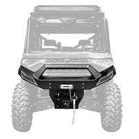 Thumper Fab 19-24 Polaris Ranger 1000 Front Winch Bumper, Without Lights, Black   • TF010501-BK-GR
