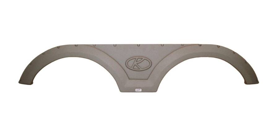 Icon FS2248 77-7/8"L x 13"H (9" Arch Heigh) Taupe Tandem Fender Skirt for Keystone Passport/Premier/Bullet Model  • 12248
