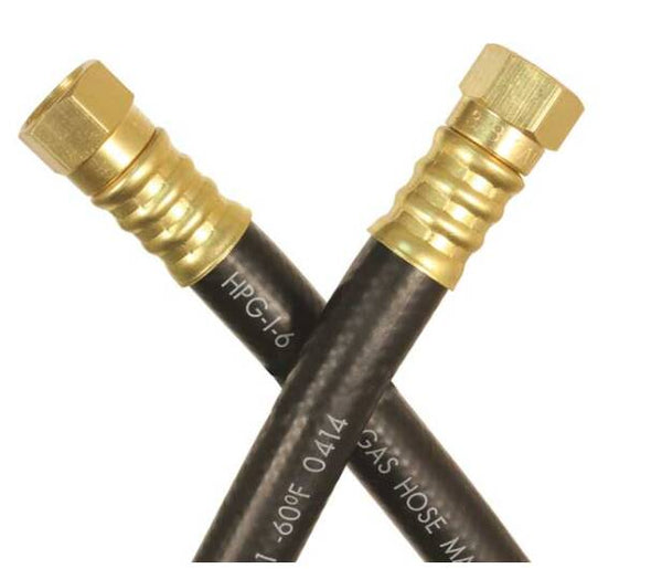 JR Products 3/8" OEM LP Supply Hose - 36", 3/8" Female Swivel SAE Ends  • 07-31325