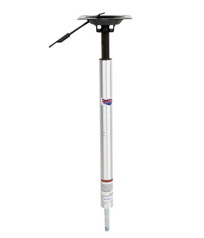 Attwood Lock'N-Pin 24"-30" H x 3/4" D Aluminum Threaded Power Adjustable Post with integral Seat Mount  • 3204-T-SS