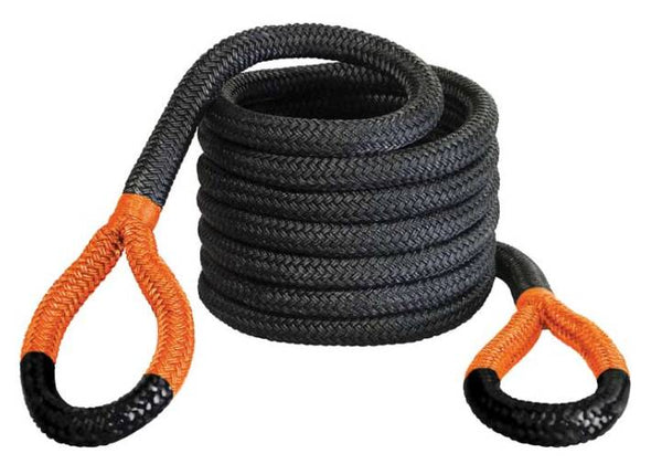 Bubba Rope 20-feet Black Power Stretch Recovery Rope (Orange Eye)  • 176700ORG