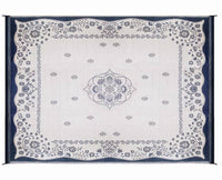 Camco Outdoor Mat 9' x 12' - Oriental, Blue / White  • 42851