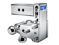 B&W Tow & Stow Adjustable Tri-Ball Mount - Chrome - 2.5" Receiver - 1 7/8", 2", 2 5/16" Ball - 5" Drop  • TS20048C
