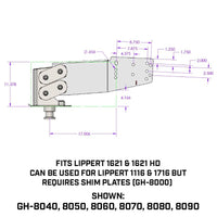 Gen-Y Hitch Executive - Torsion-Flex, Fifth Wheel King Pin, 1.5K - 3.5K PW, 21K Towing  • GH-8040
