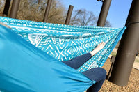 Equip 2 Person Travel Hammock, Blue Tribal  • 971514