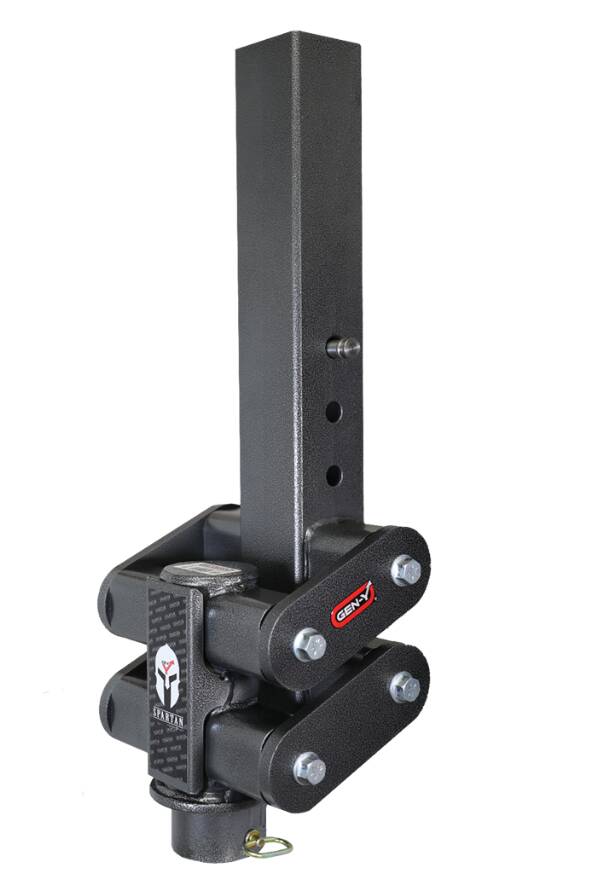 Gen-Y Hitch Spartan Torsion-Flex Manual Latch 5″ Offset 4″ Square Tube Gooseneck 2 5/16″ Coupler Standard Height 7K TW 30K Towing  • GH-7092