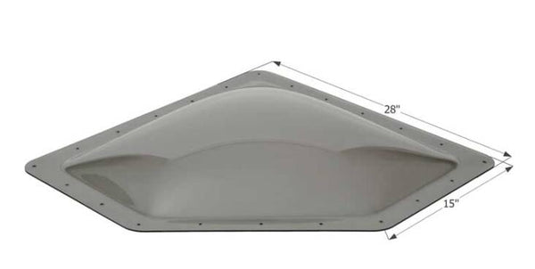 Icon Neo Angle RV Skylight, 24" x 12" - Smoke  • 12081