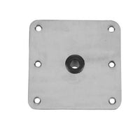 Springfield Marine KingPin 7" x 7" Satin Stainless Steel Square Base with Nylon Bushing for 1-3/4" D Post  • 1620001
