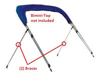 Carver 48" Aluminum Square Tube Bimini Top Brace Kit  • 62016