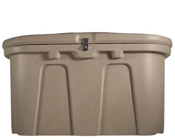 Taylor Made Stow N' Go Sandstone Polyethylene Resin Dock and Patio Storage Box 43"x21"x26"  • 124650