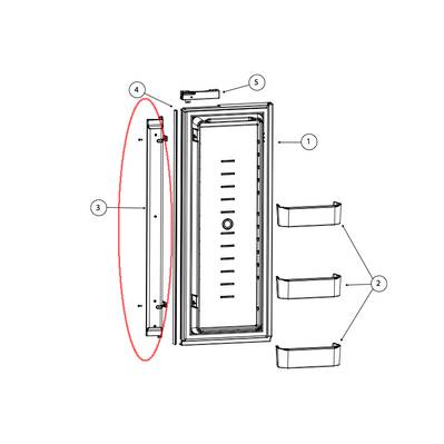 Norcold Refrigerator Door Flapper  • 631030