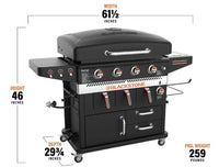Blackstone 36" Griddle with Air Fryer and Cabinets  • 1923