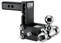 B&W Tow & Stow Adjustable Tri-Ball Mount - 2" Receiver - 1 7/8", 2", 2 5/16" Ball - 5" Drop  • TS10048B