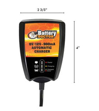 Battery Doctor Wall Mount Smart Battery Charger 6/12 Volt 900ma  • 20026