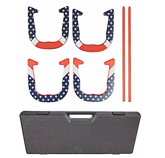 Triumph Patriotic Forged Horseshoe Set  • 35-7075-3