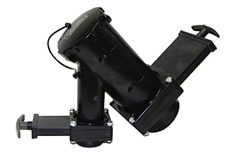 Valterra Black Wye Rotating Valves 3" Spigot x 1-1/2" Spigot x 3" Bayonet Cap  • TR38B
