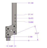 Gen-Y Hitch Spartan Torsion-Flex Manual Latch 5″ Offset 4″ Square Tube Gooseneck 2 5/16″ Coupler Standard Height 7K TW 30K Towing  • GH-7092