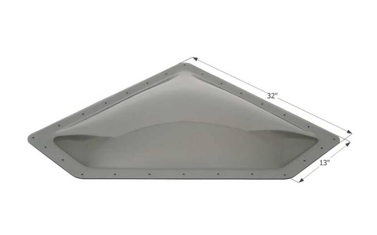 Icon Neo Angle RV Skylight 28" x 10" - Smoke  • 12112