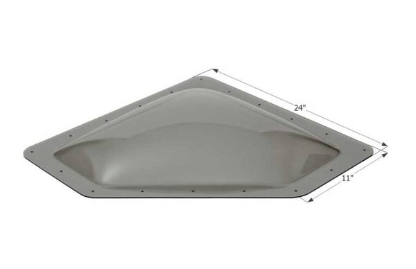 Icon Neo Angle RV Skylight, 20" x 8" - Smoke  • 12114
