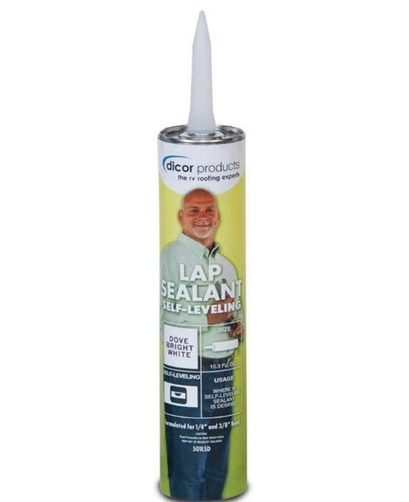 Dicor Self-Leveling Lap Sealant - 10.3 oz. Tube, Dove (Bright White)  • 501LSD-1