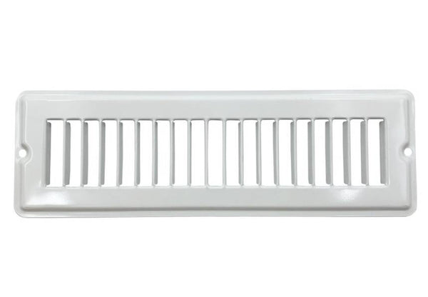 AP Products 2.3" x 10" White Metal Floor Register Face Plate  • 013-642