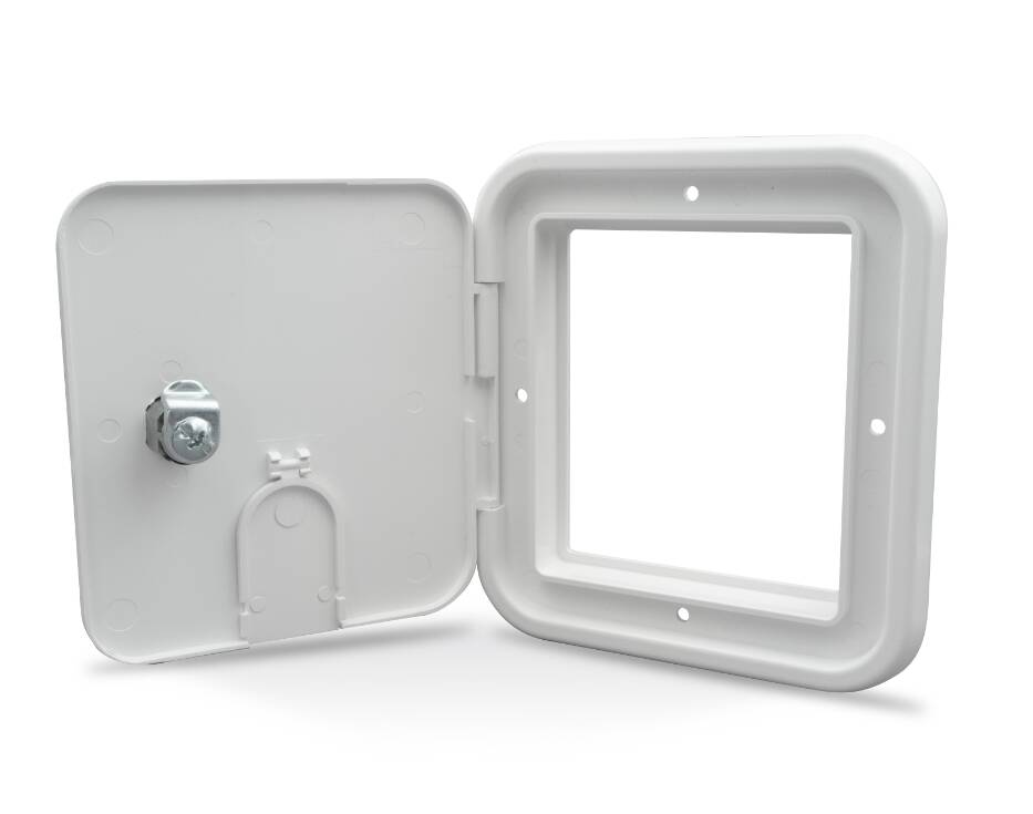 Thetford Small 30/50 Amp Electric Cable Hatch, Polar White  • 94334