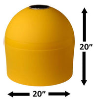 Dunn-Rite 20" Illuminating Solar Buoy, Yellow  • BUOY 3