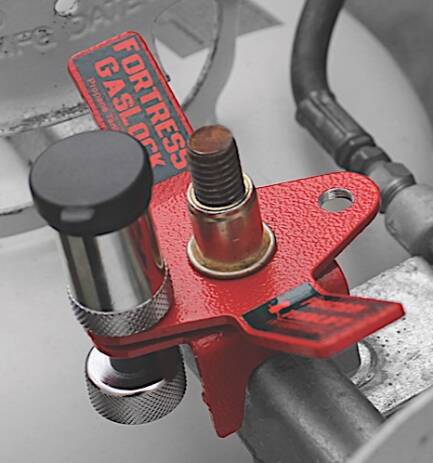 Torklift  Fortress GasLock RV Propane Lock Fits 1/2" Rod  • A7702