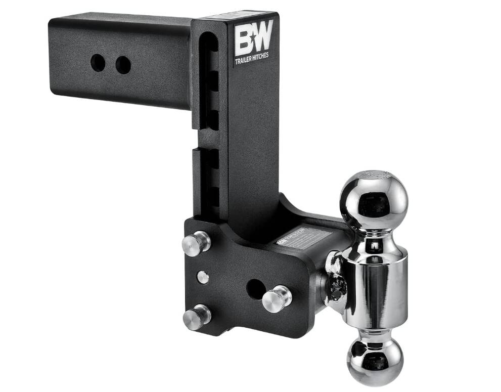 B&W Tow & Stow Adjustable Dual-Ball Mount - 3" Receiver - 2", 2 5/16" Ball - 7.5" Drop  • TS30040B
