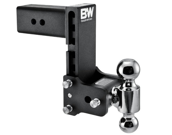 B&W Tow & Stow Adjustable Dual-Ball Mount - 3" Receiver - 2", 2 5/16" Ball - 7.5" Drop  • TS30040B