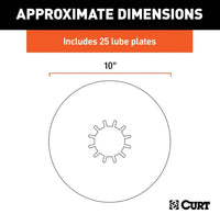 Curt 10" 5th Wheel Lube Plates, 25 Pack  • 16721025