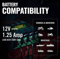 Battery Tender 4-Bank 12V, 1.25 Amp Battery Charger  • 022-0148-DL-WH