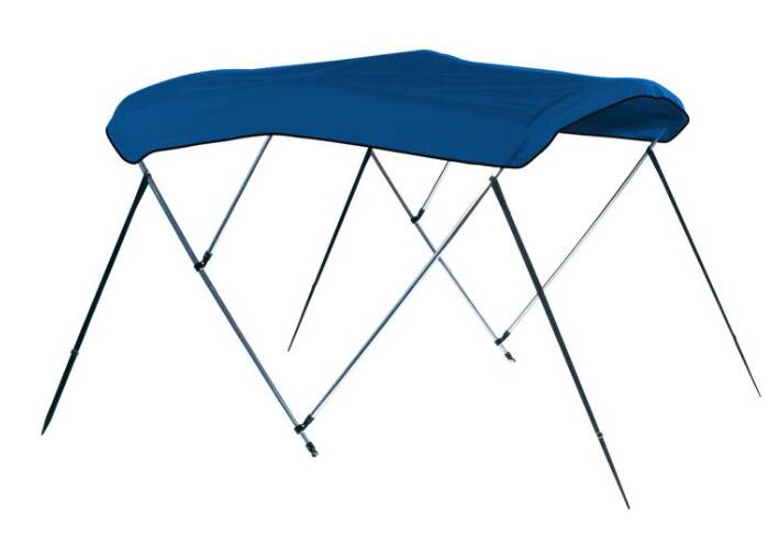 Carver Pacific Blue Sunbrella Acrylic 3-Bow Ready to Assemble Bimini Canvas with Storage Boot, 6' L x 85"-90" W x 46" H  • 605A-04
