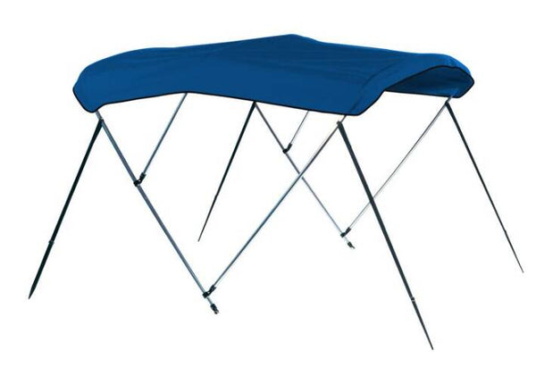 Carver Pacific Blue Sunbrella Acrylic 3-Bow Ready to Assemble Bimini Canvas with Storage Boot, 6' L x 85"-90" W x 46" H  • 605A-04