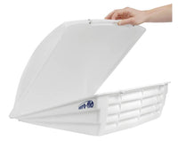Camco Aero-flo 22.5" x 9" x 2" White Roof Vent Cover  • 40421