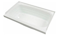 Lippert Bathtub with Left Drain; 24" x 40", White  • 209673