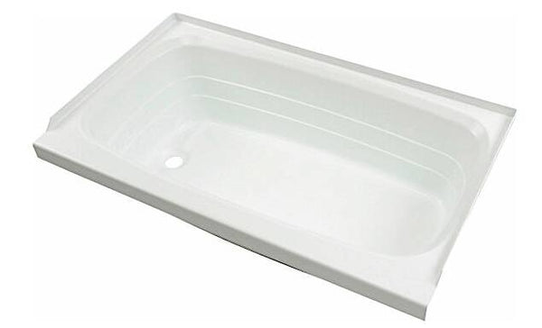 Lippert Bathtub with Left Drain; 24" x 40", White  • 209673
