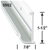AP Products Gutter Rail Insert, 1-1/2" x 7/8" x 16', Polar White  • 021-56201-16