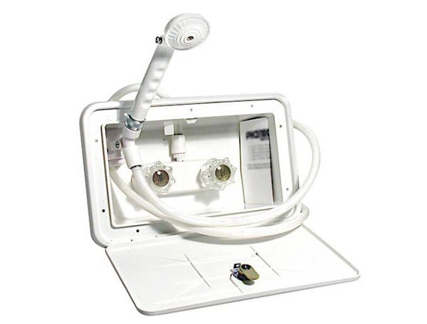 Valterra RV Outdoor Shower Box - 11" Wide x 6" Tall - White  • PF266201