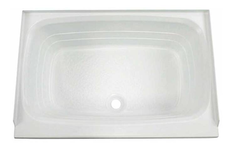 Lippert White Plastic Rectangular Bath Tub with Center Drain (36"L x 24"W)  • 209648