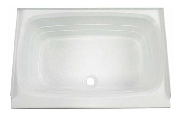 Lippert White Plastic Rectangular Bath Tub with Center Drain (36"L x 24"W)  • 209648